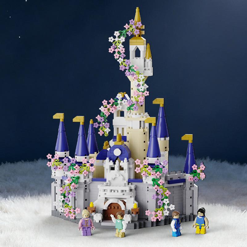 Handmade Lego-Compatible Magic Castle Building Set - Girls' Birthday Gift