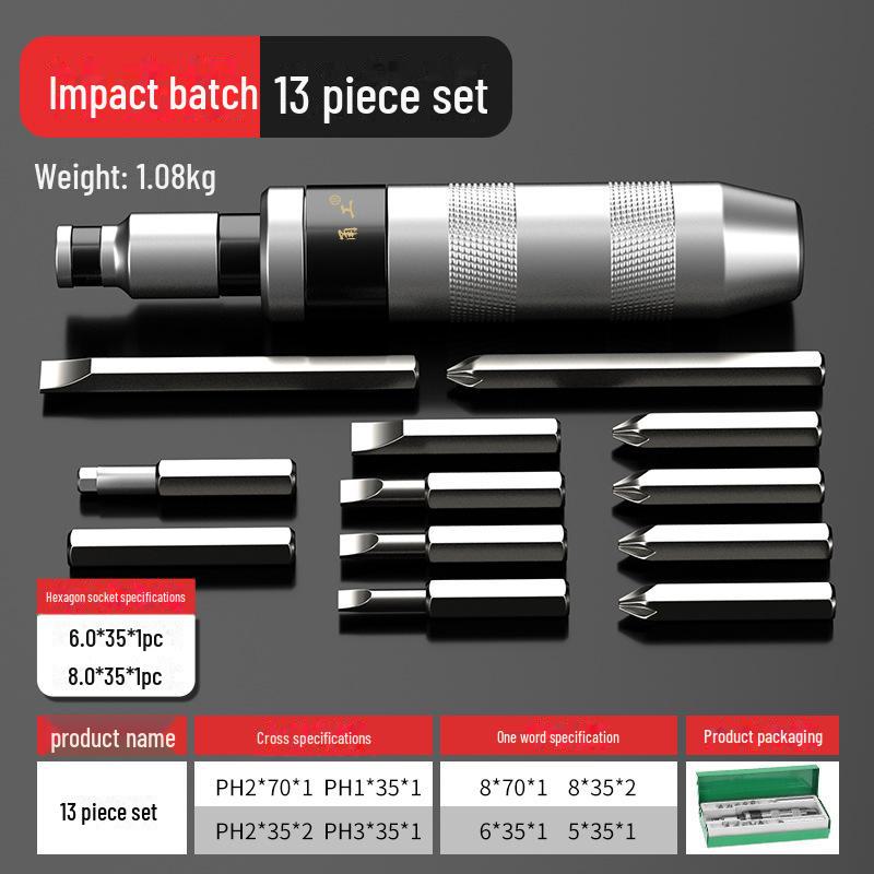 Juego de Atornillador de Impacto y Martillo: Aflojar, Extraer y Atornillar sin Esfuerzo.