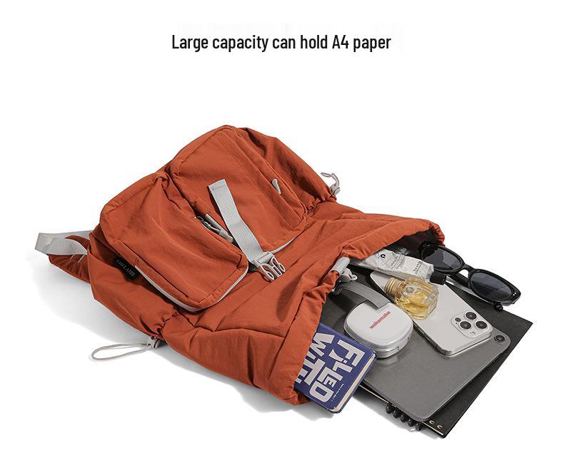 2025 Autumn Japanese-Style Multi-Pocket Backpack: Trendy, Versatile, Large-Capacity Schoolbag
