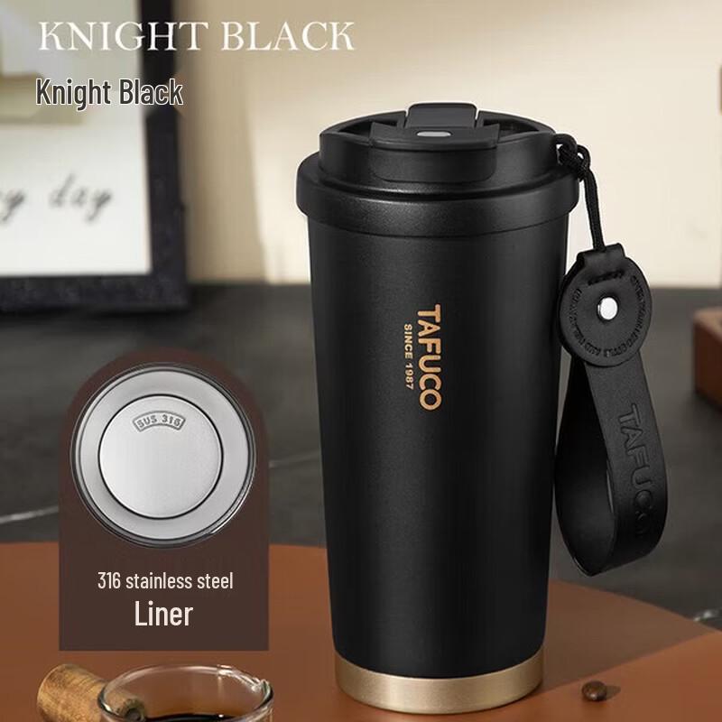 TAFUCO 316 Stainless Steel Dual-Drink Insulated Travel Mug