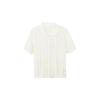 Northern Deer French Hollow Jacquard Knit Short Sleeve - 75.3% Lyocell, 19.4% Cotton, 5.3% Silk