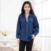 Brand Women Denim Jackets Spring Autumn Solid Color Coat  Female Plus Size Loose Coats