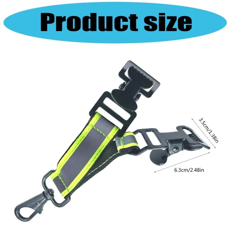 Firefighters Gloves Clip Strap Easily Install Reflective Gloves Holder Strap for Firefighting Use
