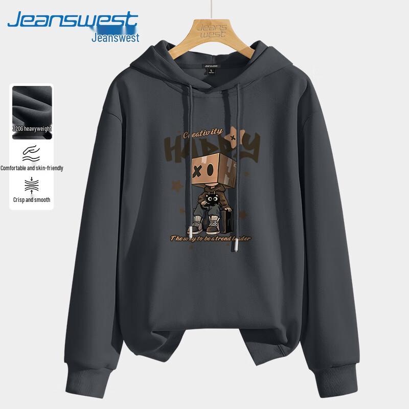

Jeanswest Men s MZS Cat Print Hooded Sweatshirt 5XL