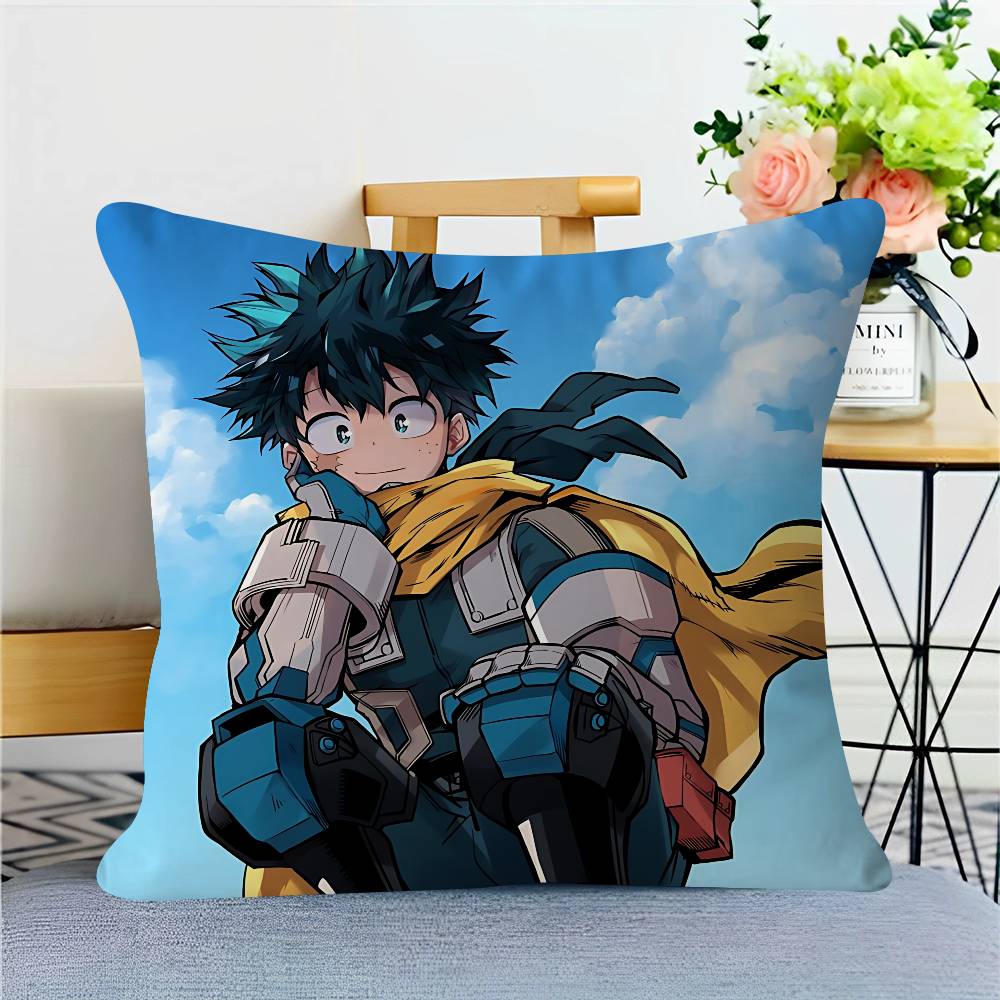 

Anime M-Midoriya-Izuku Pillow Cover For Bedroom Room And Living Room Sofa Decorative Cushion Cover 16x16Inch