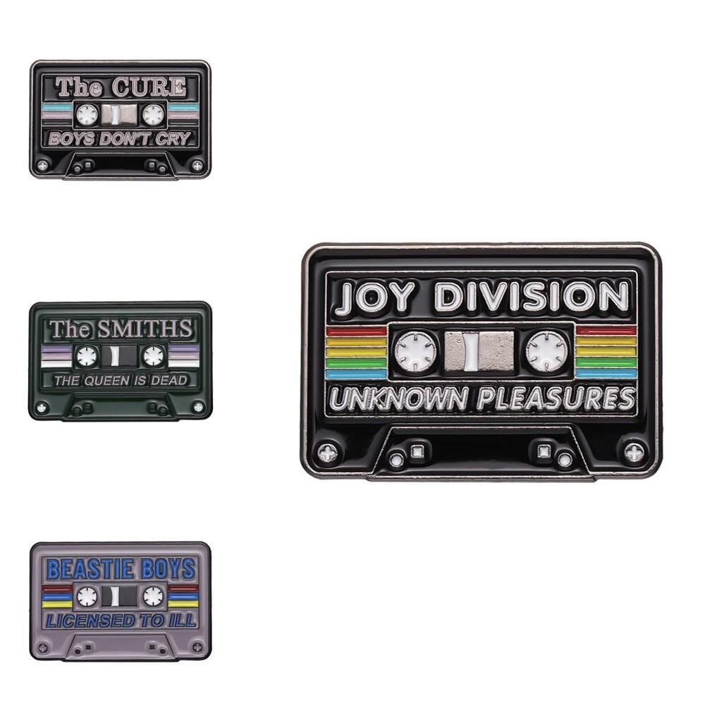 Creative New Style Radio Letter Tape Brooch Cartoon Music Theme Series Alloy Accessory Badge