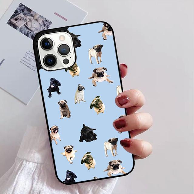 CUTE PUPPY PUG DOG MOPS Phone Case For iPhone 17 Air 14 13 12 16Pro Max 15 Plus Max Cover Shell coque