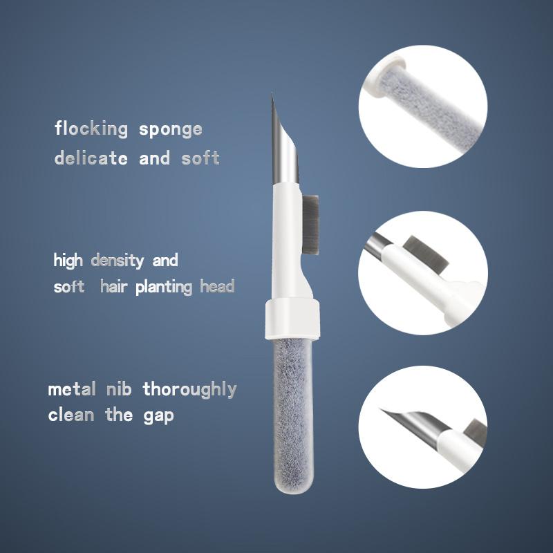 3 IN 1 Earbuds Cleaning Kit Portable Cleaner Pen for AirPods Pro 1/2/3 Bluetooth Earphone Phone Tablet Dust Removal Tool
