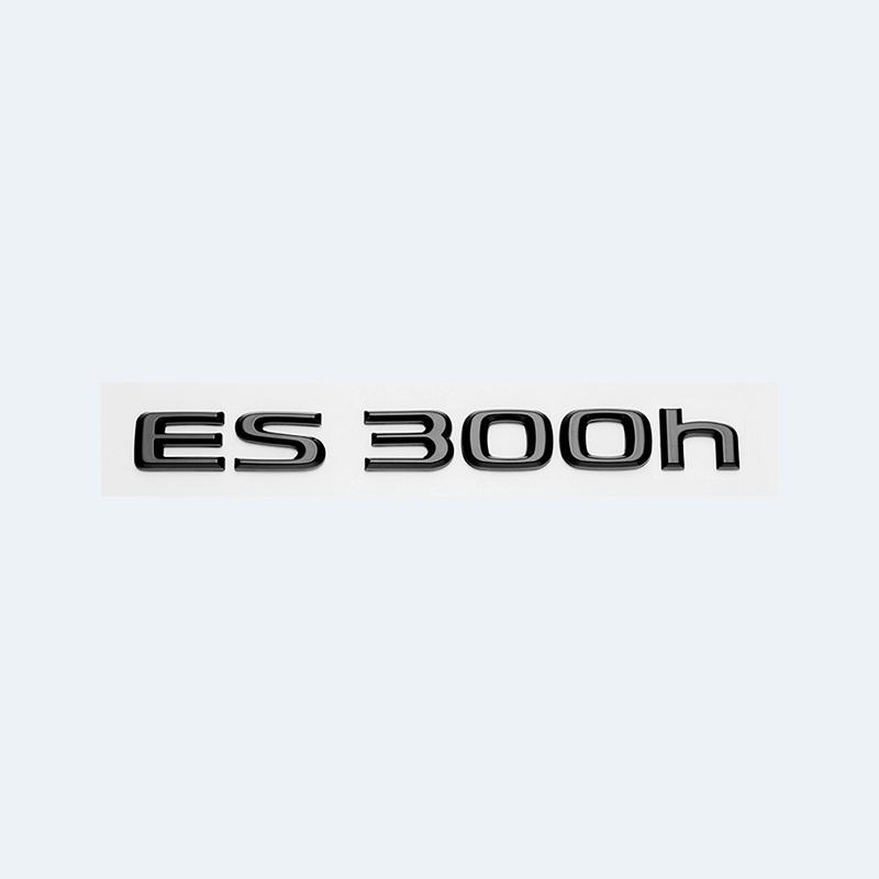ABS-Buchstaben ES200 ES240 ES250 ES300h ES350 Glänzend Schwarzes Emblem Auto Kofferraumplakette Modifiziertes Aufgewertetes Aufkleber für Lexus ES Serie VH6