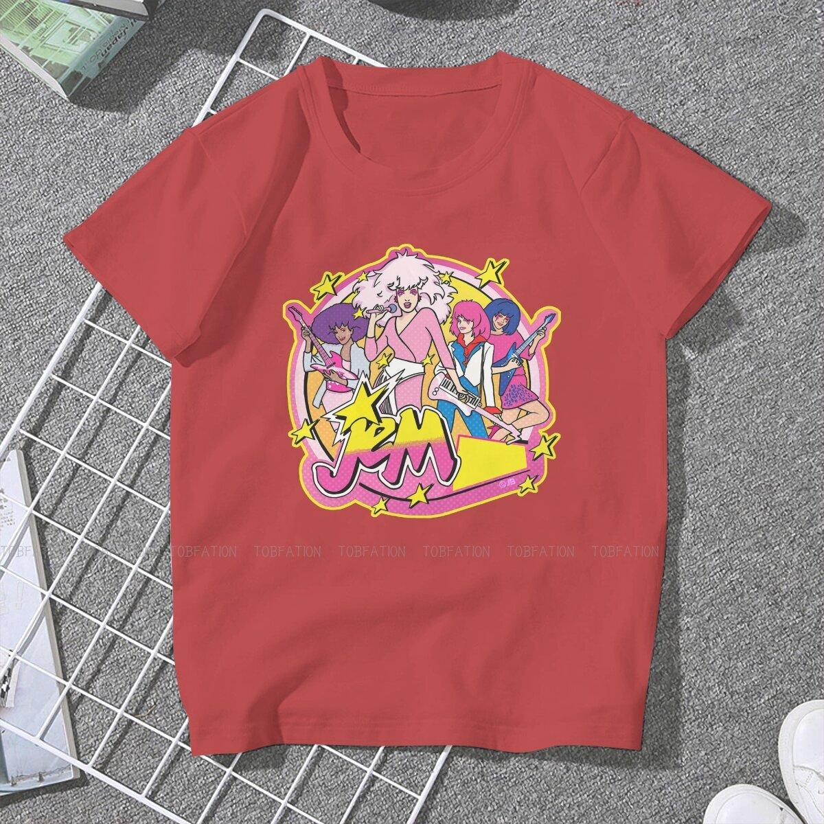 ZX 80S Women Tshirts Jem and the Holograms Gothic Vintage Female Clothing Cotton Graphic Tops S