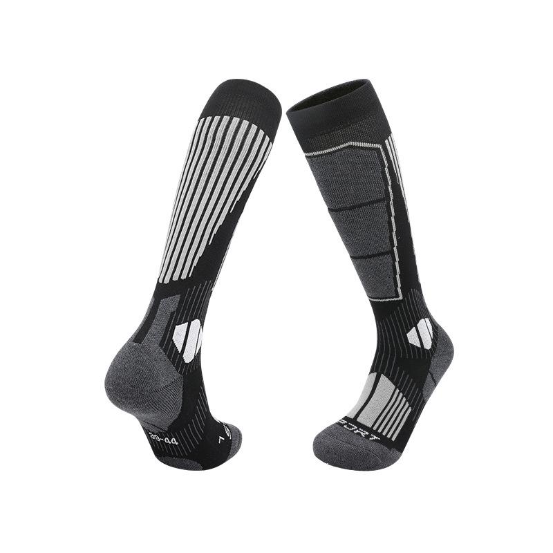 

Профессиональные носки до колена из мериносовой шерсти для лыж и альпинизма - Теплые, противоскользящие для осени/зимы M (Fits 34-38)