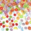 Pack of 60 Jewelry Component Fruit Slices Shape Artistic Pendant Mixing Texture Suitable for Bracelet Craft Projects