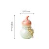 Mini colorful Gourd With Pearl pendant Tableware crystalline glaze Ceramic cover Fortune Ornaments Craft Tea ceremony accessorie