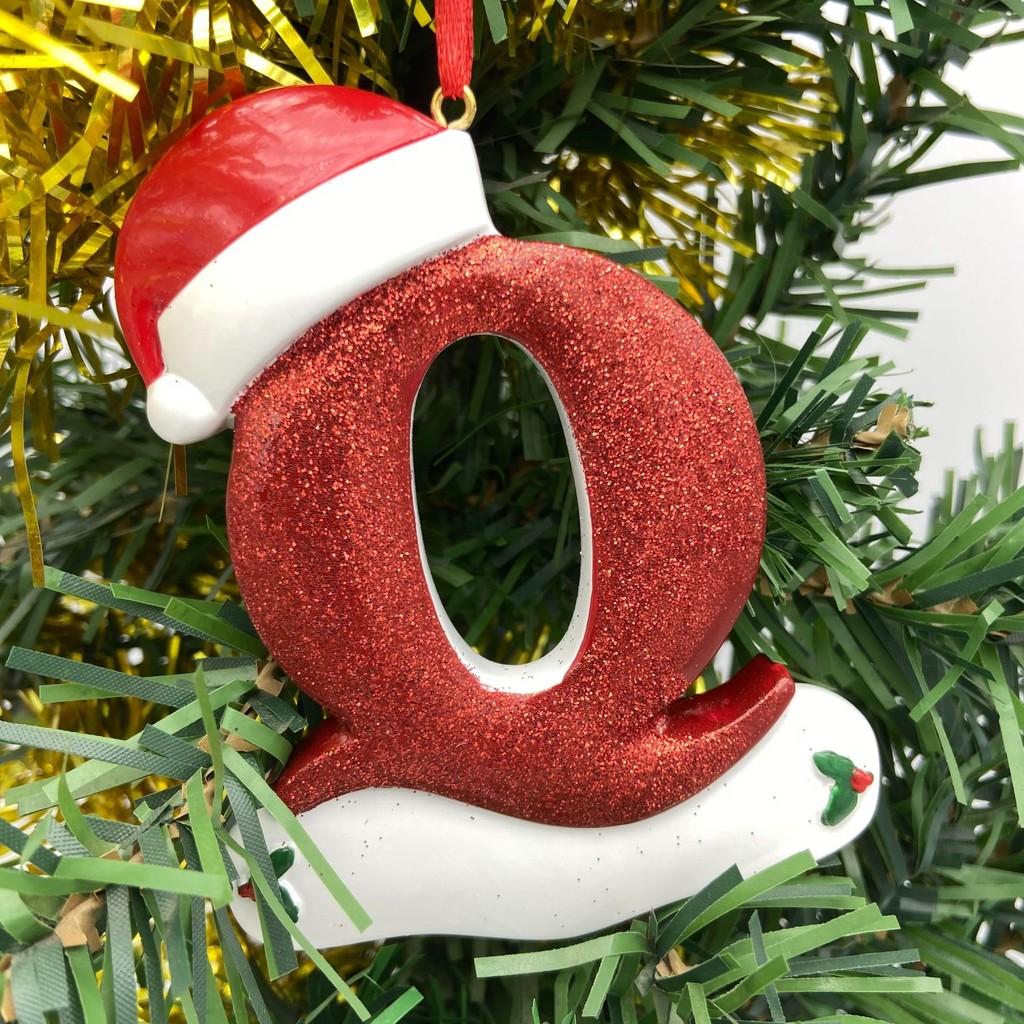 Chic 26 Letter Resin Alphabet Ornaments For Christmas Tree Unique Holiday Decor