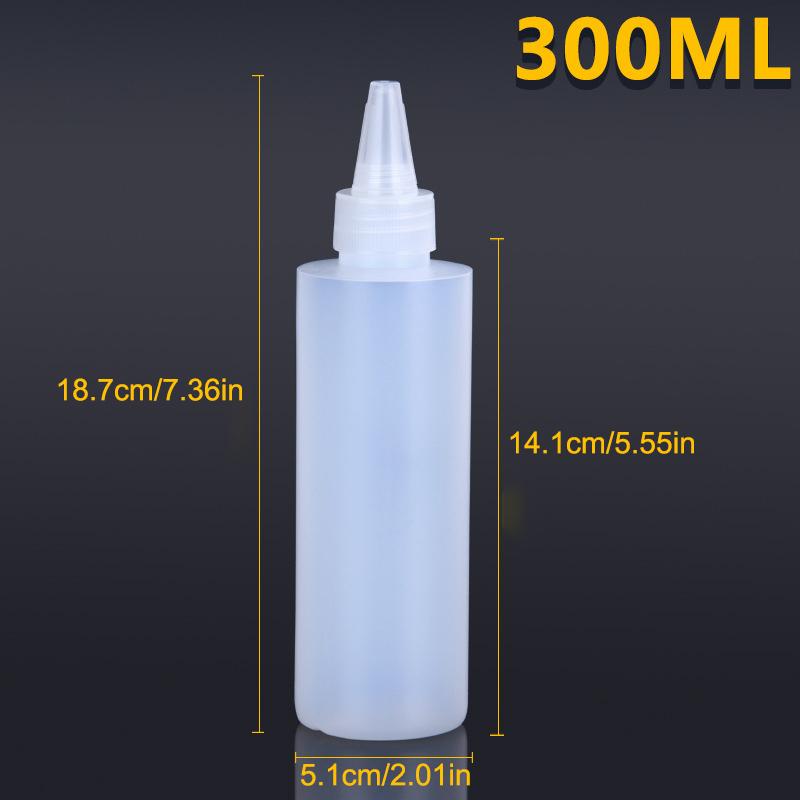10-1000ML Empty Plastic Squeeze Dropper Bottle With Screw Cap Semi-transparent Eyes Liquid Ink Oil Paint Pigment Container
