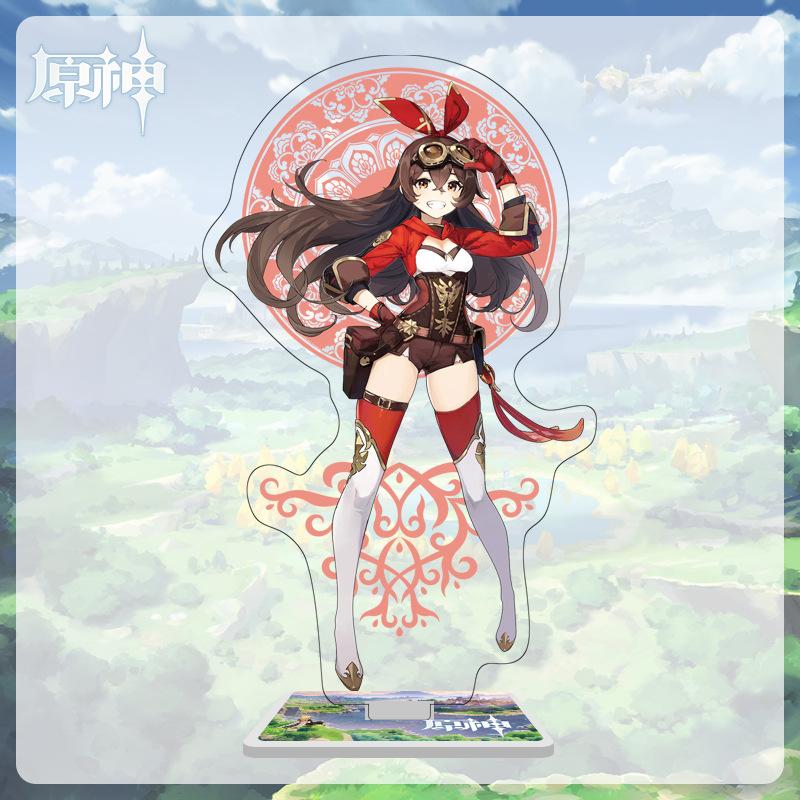 16cm Height Acrylic Large Stand-up Display Featuring Characters From Mondstadt and Liyue In Genshin