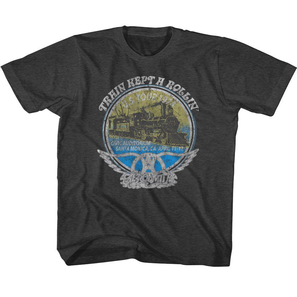 Kids Aerosmith Rollin Music Shirt XXXL