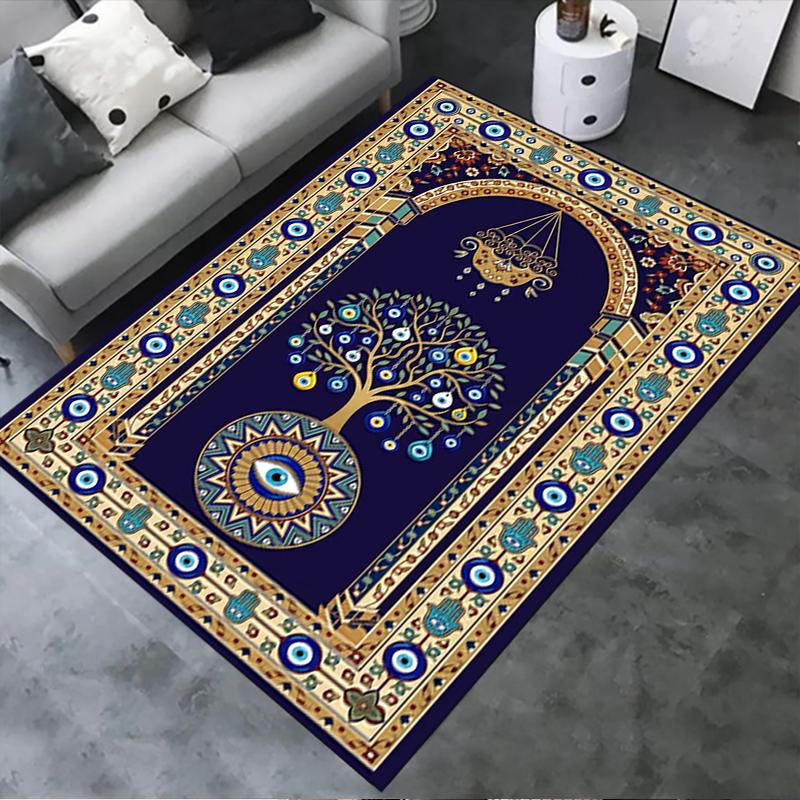 2025 New Evil Eye Carpet Rug for Living Room Bedroom Home Sofa Decoration,Kids play Non-slip Floor Mat166