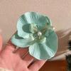Phalaenopsis Pearl Duckbill Clip Women Hair Clip Butterfly Orchid Hairpin Seaside Vacation Flower Barrettes Hair Accessories