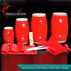 Wooden Learning Instrument Kids Drum Performance Instrument Traditional Waist Drum  Cultural Events