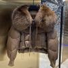 Lagabogy 2025 Winter Puffer Jacket Women Thick Warm Short Parkas Real Natural Raccoon Fur Female Loose 90% White Duck Down Coat