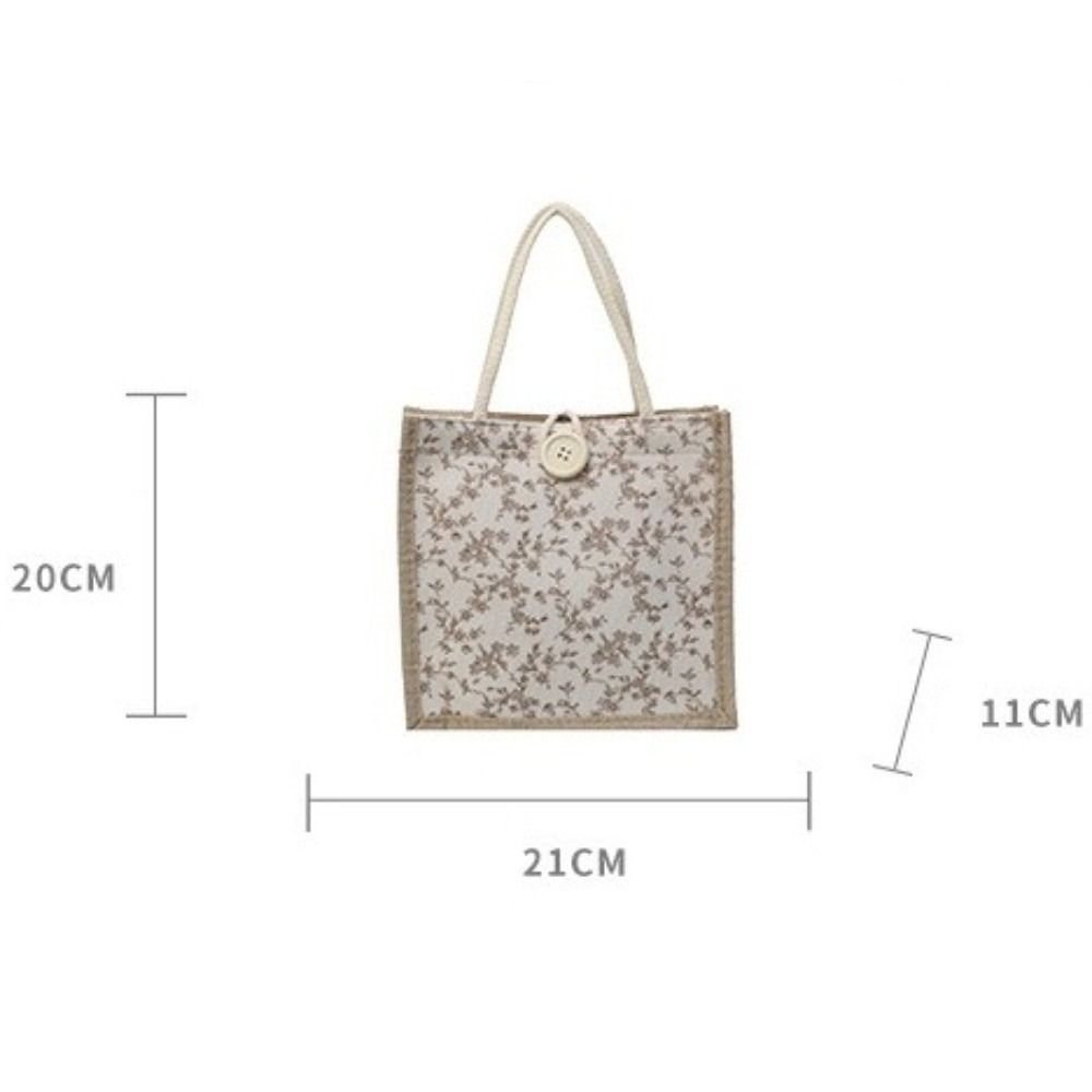 New Floral Print Handheld Bag Versatile Portable Tote Bag Casual Commuting Bag Women