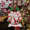 Christmas Pendant Santa Claus Family Hanging Pendant Classic Colors Family Theme Festive Atmosphere Decor