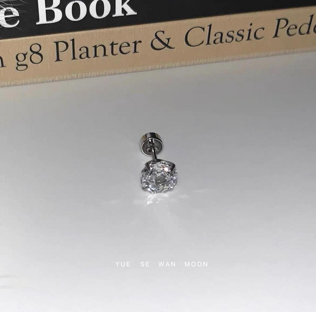 Sparkling Snake & Spider Cross Zirconia Titanium Hoop Earrings
