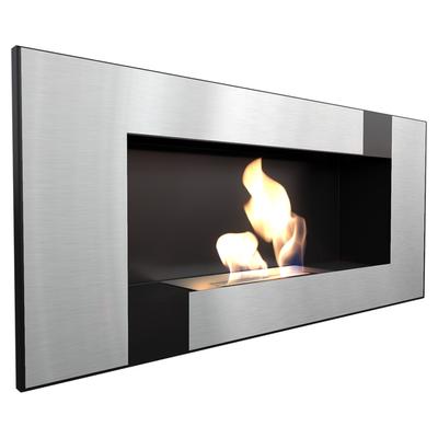 Wall Mounted Bioethanol Fireplace DELTA 2 QUBE TÜV