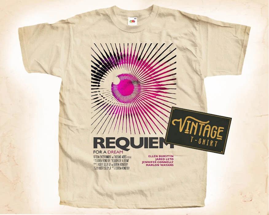 

Requiem for a Dream V4 T SHIRT Tee Movie Poster Vintage Natural sizes S to 5XL XL