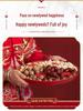 Red Wedding Toasting Tray: Tea, Fruit, Candy Dish – Wedding Supplies, Happy Tray by Wang Jin