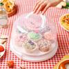 Tall Cake Box with Clear Cover and Nonslip Designs for Holding Layers Desserts Safely During Event Crafted of ABS