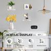 6/12Pcs Acrylic Wall Shelves Floating Shelves Clear Small Shelf Product Display Stand Wall Decoration Storage Rack