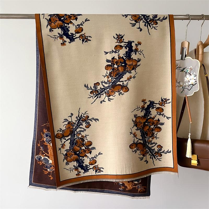 Cashmere Scarves for Women  Winter Shawls Warm Wraps Lady Pashmina Stars Print Blanket Scarf Neck Headband Hijabs Stoles