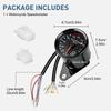 Motorcycle Universal Cafe Racer Speedometer Odometer Gauge Instrument With Led Indicator