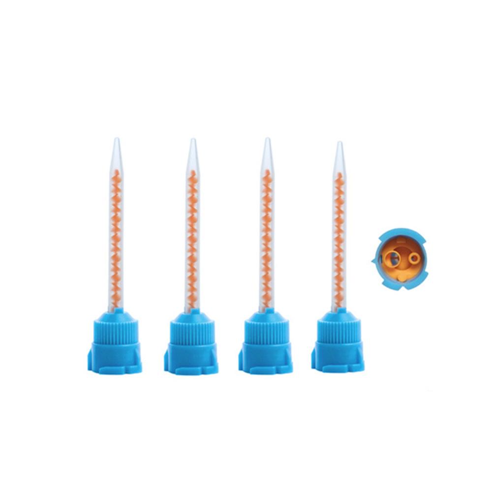 Dental Impression Mixing Tips Silicone Rubber Conveying Mixing Head Disposable Dentistry Lab Material Impression Nozzle Tube