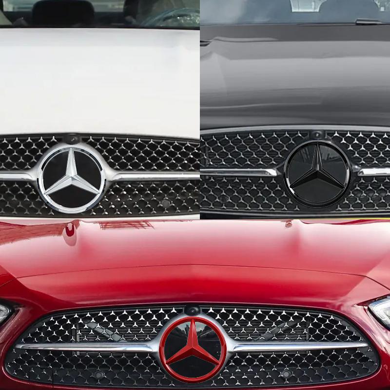 ABS Front Rear Logo Car Trunk Emblem Decorate For W204 W222 W205 X253 W212 W213 W177 W176 W203 Mercedes Benz Replace Accessories PJ1