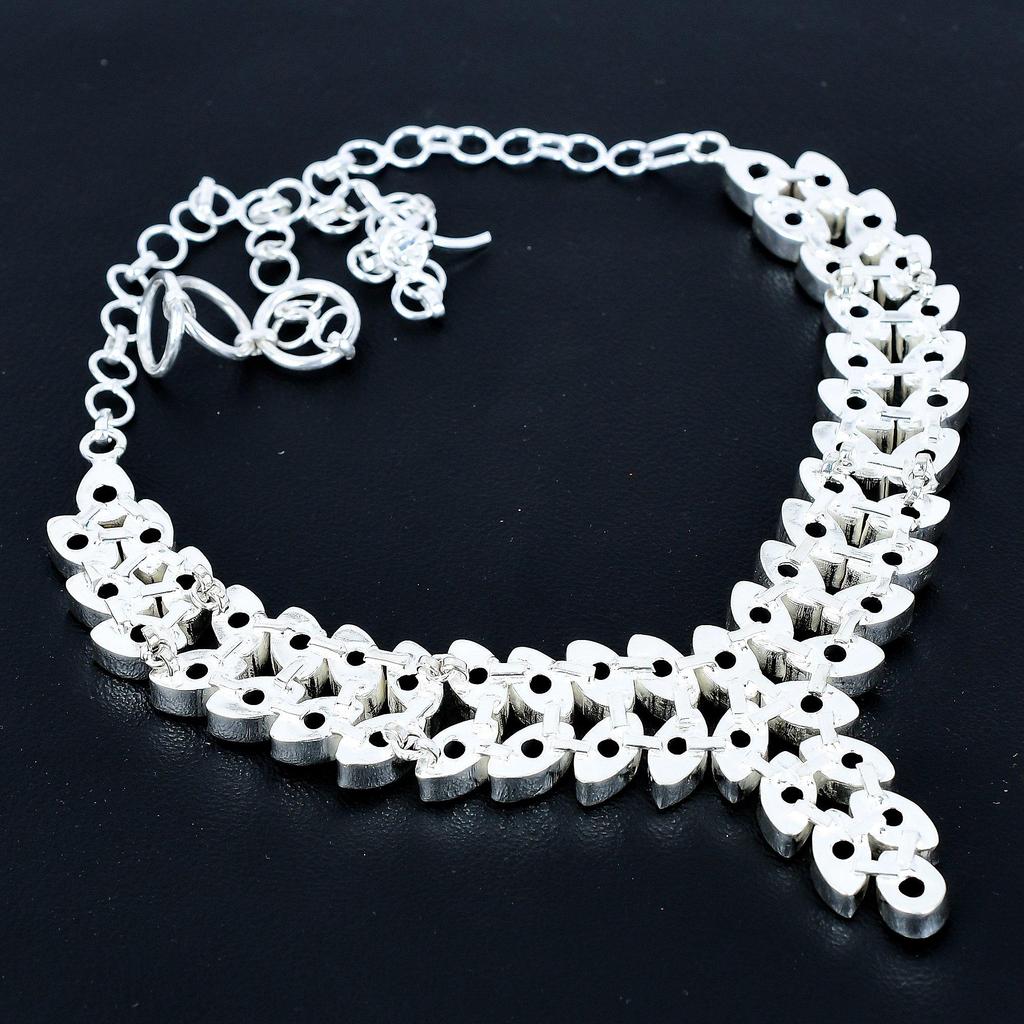 Amethyst Heavy Necklace, 925 Sterling Silver Necklace, Amethyst Designer Necklace, Handmade Necklace, Jewelry Wadding Gift