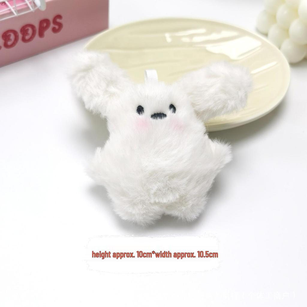 Flying Rabbit Plush Pendant: Cute Bow & Sunglasses Keychain - Perfect Small Gift or Souvenir