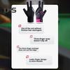 Kulečníkové kulečníkové rukavice 3prstový design pro levou ruku snookerové tágo sportovní rukavice prodyšné elastické kulečníkové rukavice pro muže, ženy