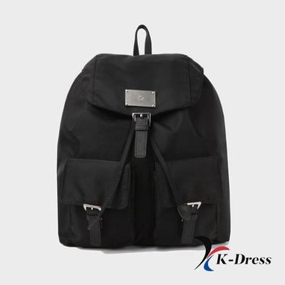 SYMBOL Čierny nylonový denný unisex cestovný batoh pre študentov, taška na notebook pre profesionálov