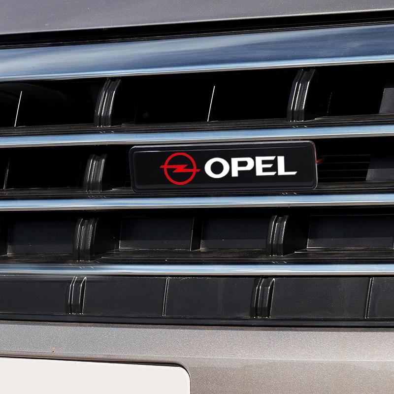 Car Front Grille Sticker Badge Head Grill R LINE Emblem LED Light For Opel Insignia Astra H G J Antara Vectra Vivaro Corsa C D Zafira B Car Styling