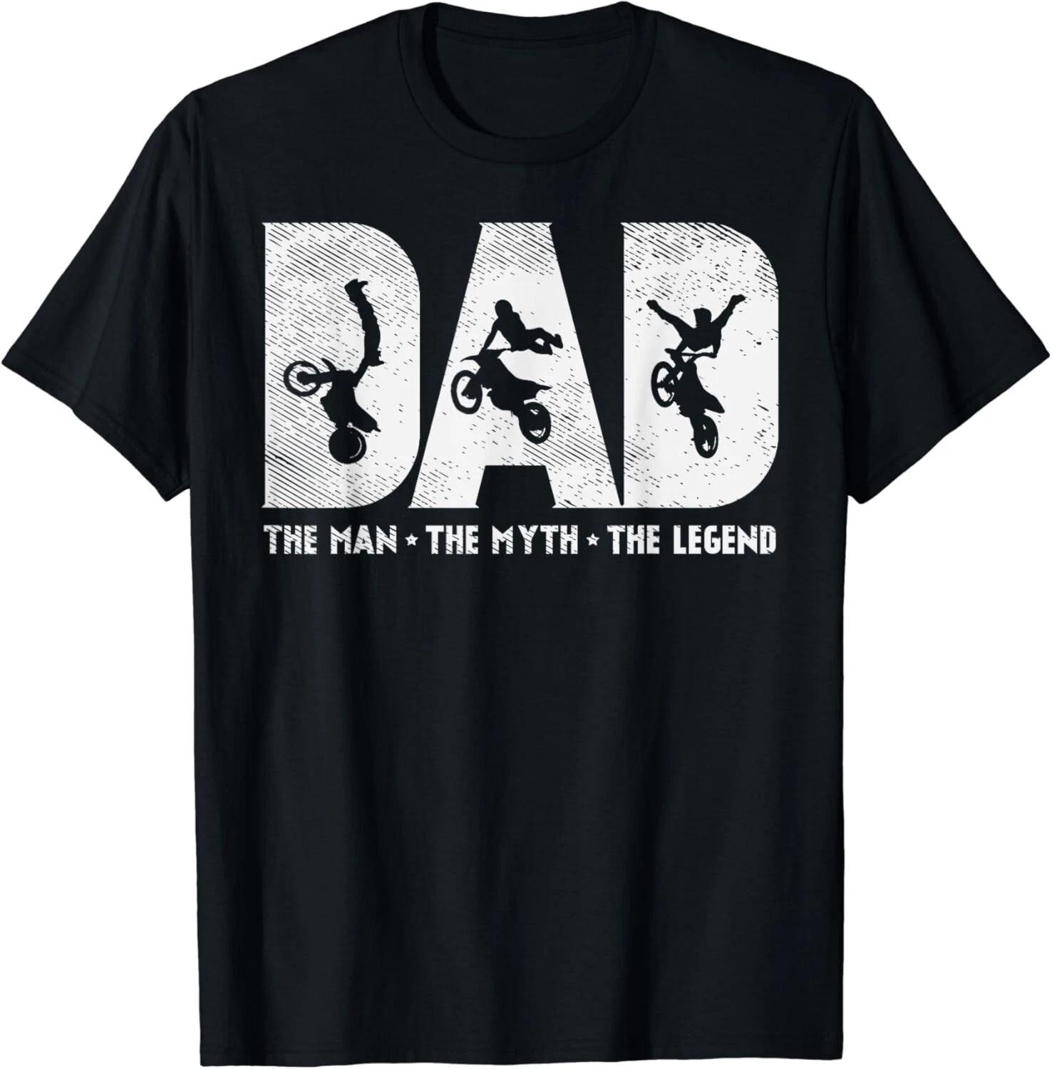 

Motocross Dad Man Myth Legend Dirt Bike Motorcycle Race Gift Unisex T-Shirt 2XL