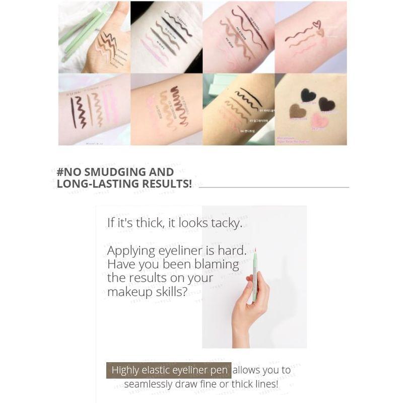 Merry Monde - Super Twim Pen Eyeliner - 5 Types
