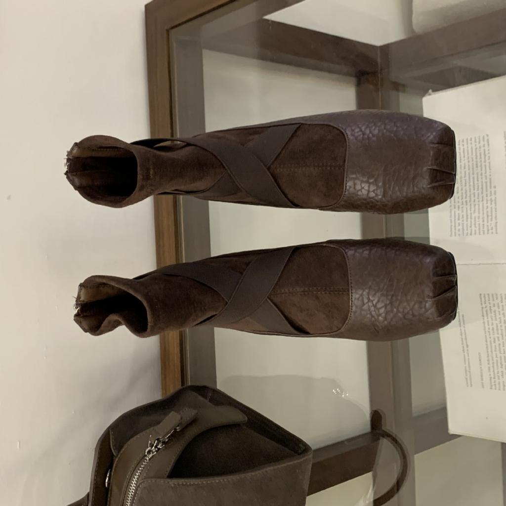 2025 autumn and winter new round head inner coarse heel matte low tube splicing suede thin pile Martin women's short boots