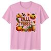 Fall Vibes Unisexs TShirt Halloween Pumpkin Spice Autumn Gift For Her