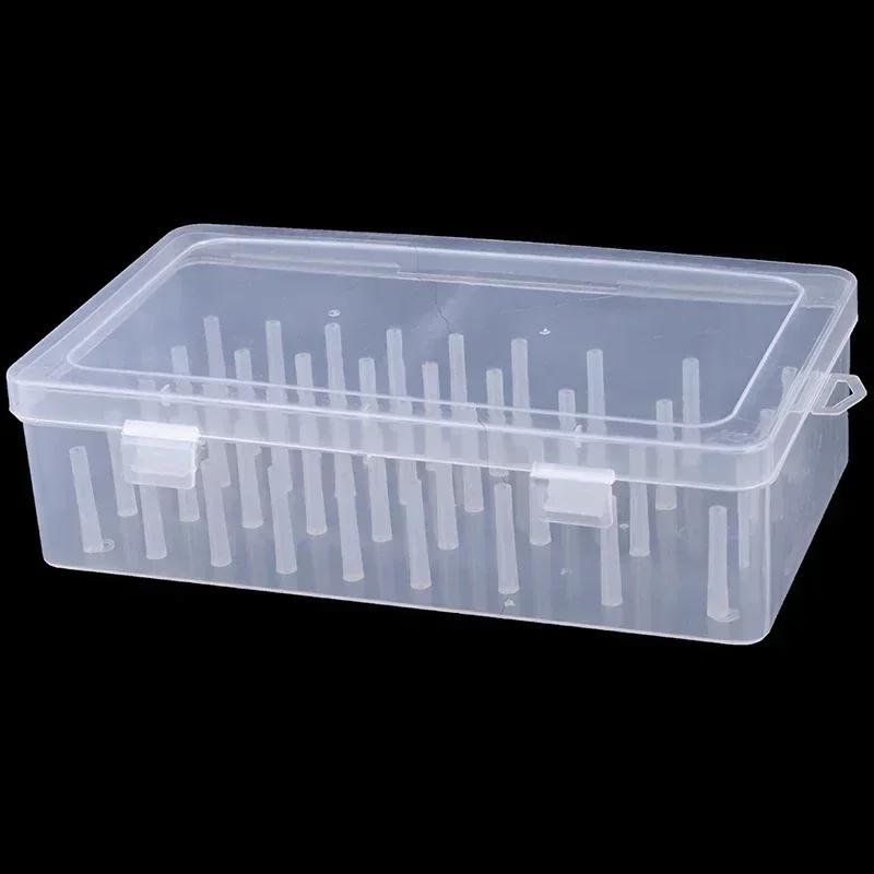 Sewing Threads Storage Box Transparent Bobbin Case for Easy Needle Wire Organizing Durable Ideal for Sewing Reels