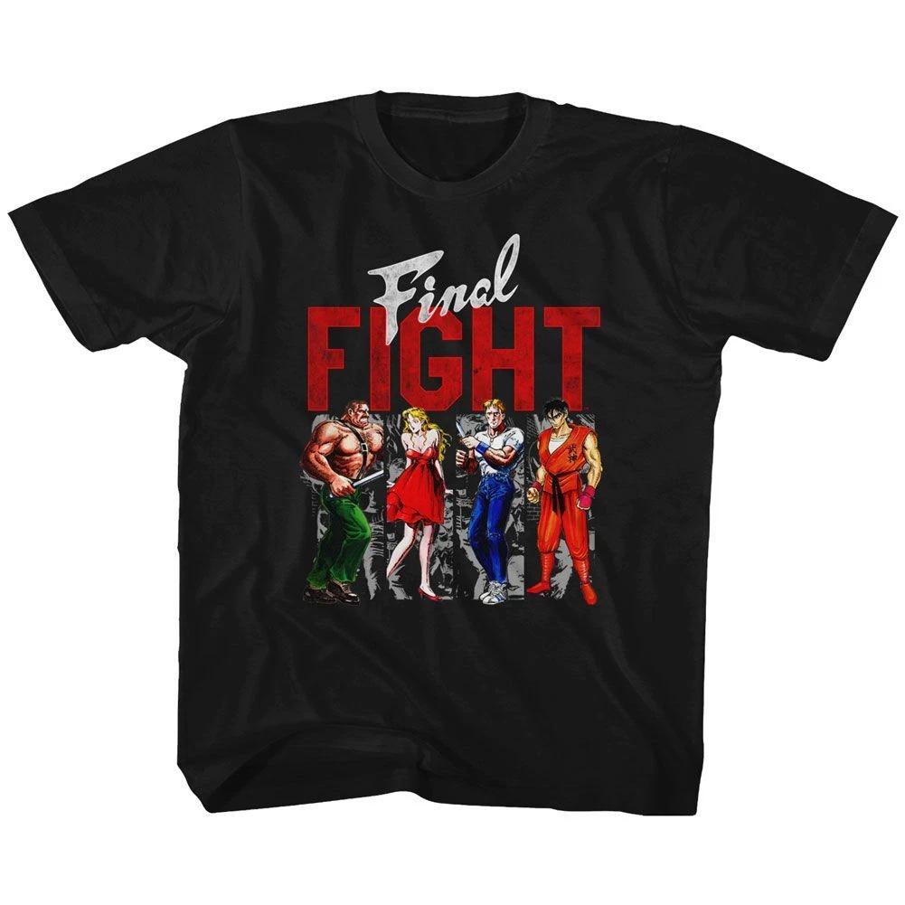 Final Fight Panels Black Gaming Children s T-shirt 100