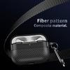 For AirPods Pro 3 XDcase Carbon Fiber Texture Earbud Case with Hook