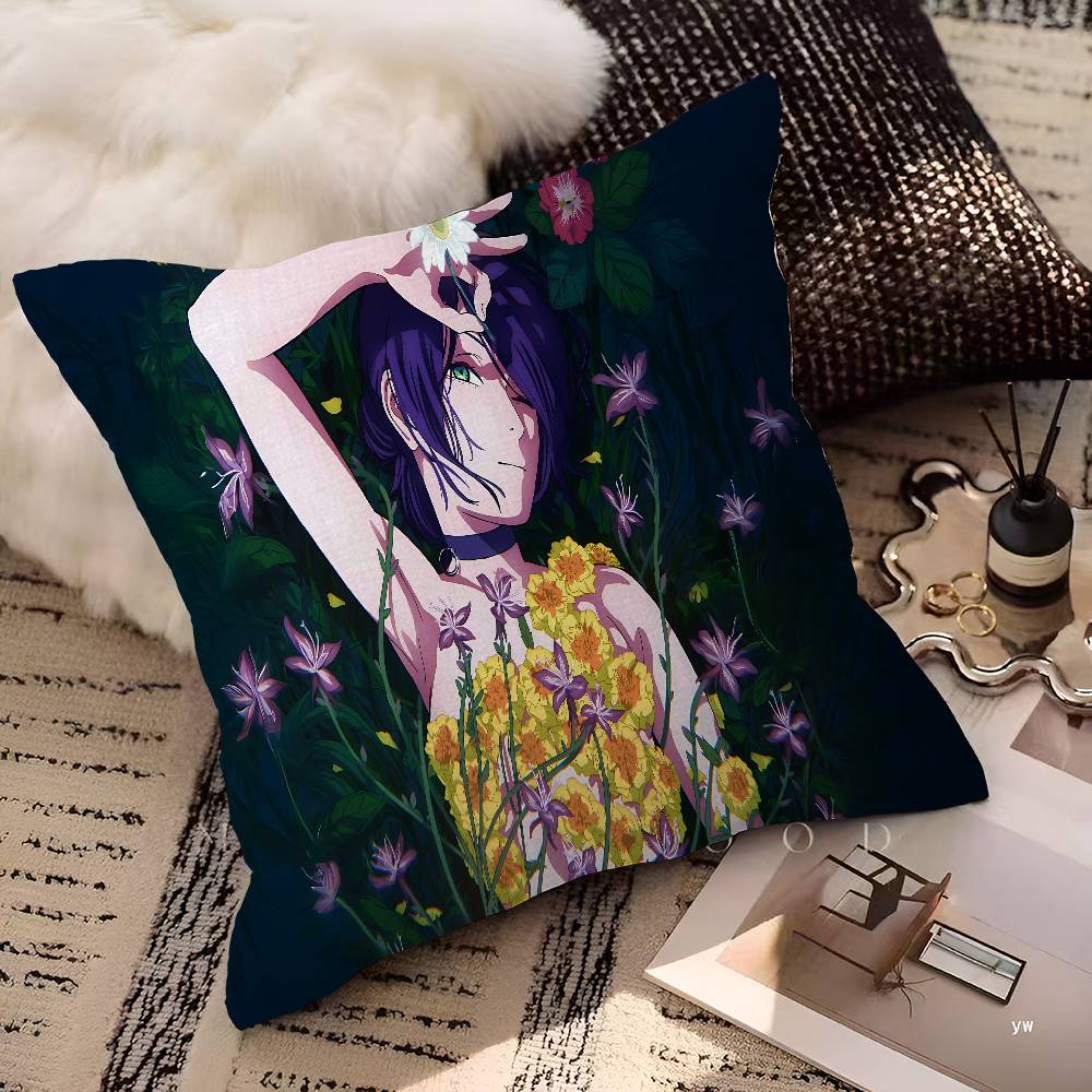 C-Chainsaw Man Movie R-Reze Arc Maple Design Cushion Cover Happy Autumn Harvest Decor Holiday Decorati Pillow Cover